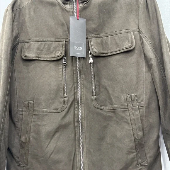 BOSS Men's Khaki Field Jacket